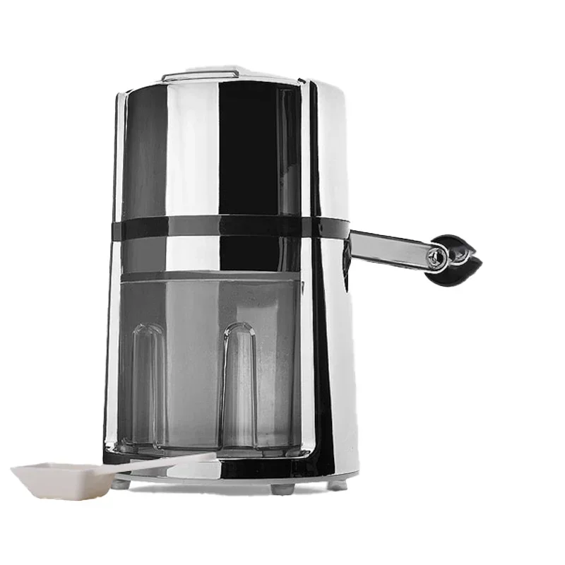 Round hand-cranked ice crusher commercial household shaved ice machine shaved ice crusher creative home