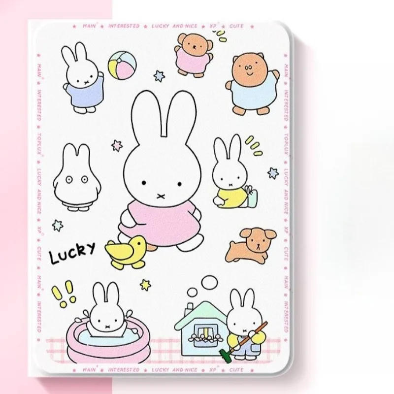 New Miffy Anime Cartoon IPad Protective Cover Tablet 11/13inch Colorful Case Suitable for IPad 6/7 Air5/6/7 Pro Gift for Girls view 3