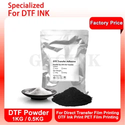 Pó Dtf para impressão de filme de transferência direta, impressão a tinta, impressão de filme PET, transferência para pano, 1kg