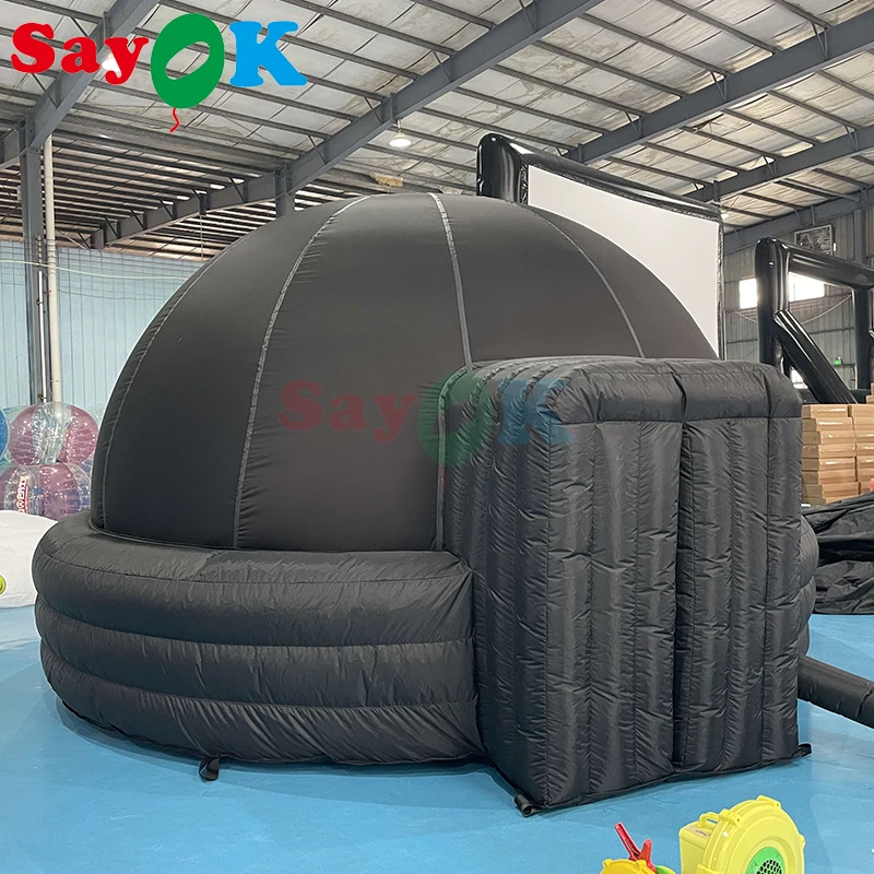 Sayok-Portable Inflatable Planetarium Projection Dome Tent for School with Air Blower and PVC Floor Mat