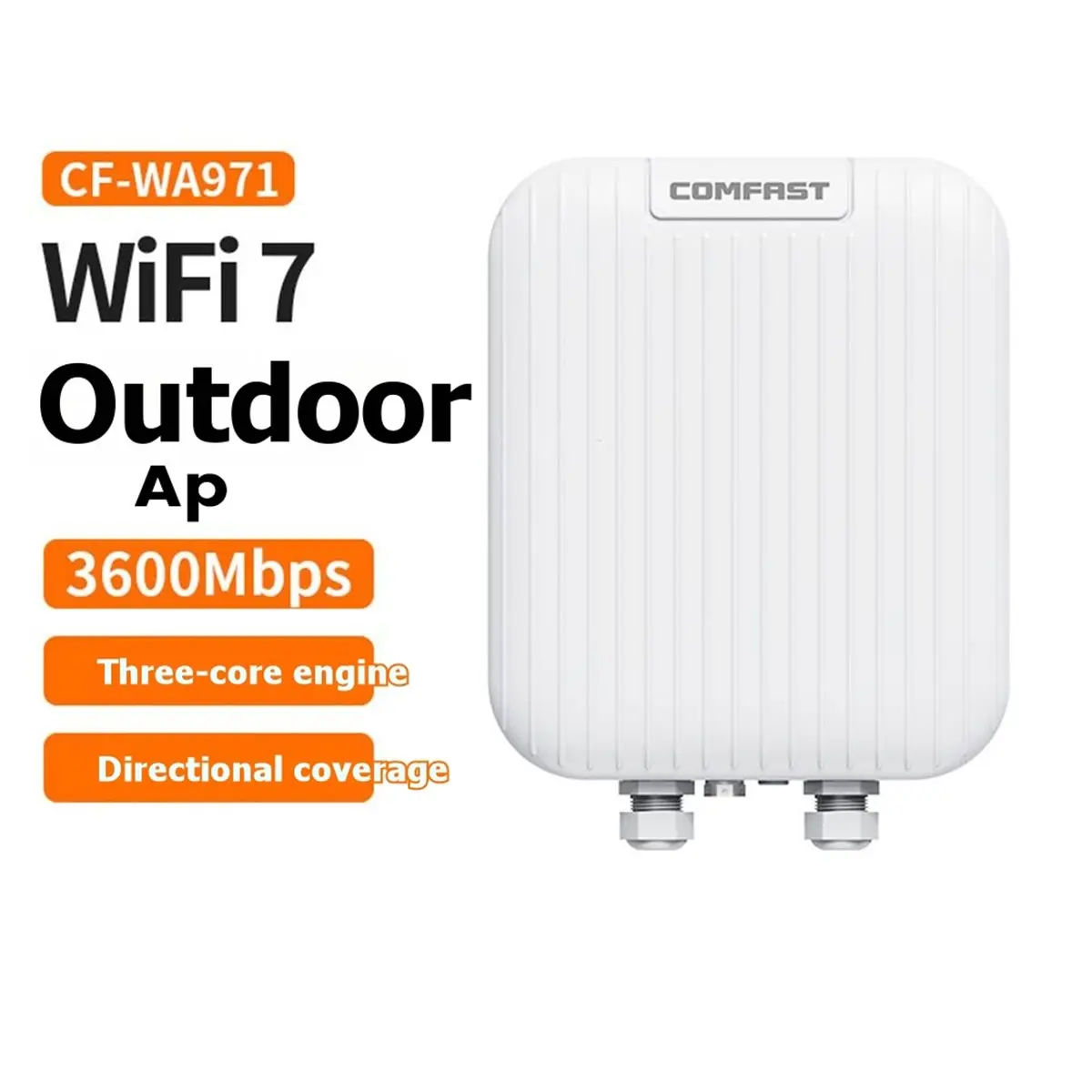 618 Mega Sale COMFAST CF-WA971 BE3600M WIFI7 AP Wireless Router Outdoor Directional WIFI Dual Band 3600Mbps with 2.5G Port POE