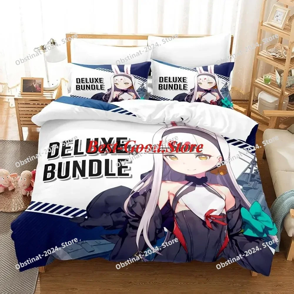 

Azur Lane Bedding Set Duvet Cover Full Queen King Size Pillowcase Bed Printed Aldult Kid Bedroom Single Twin Anime Bed Sheet Set
