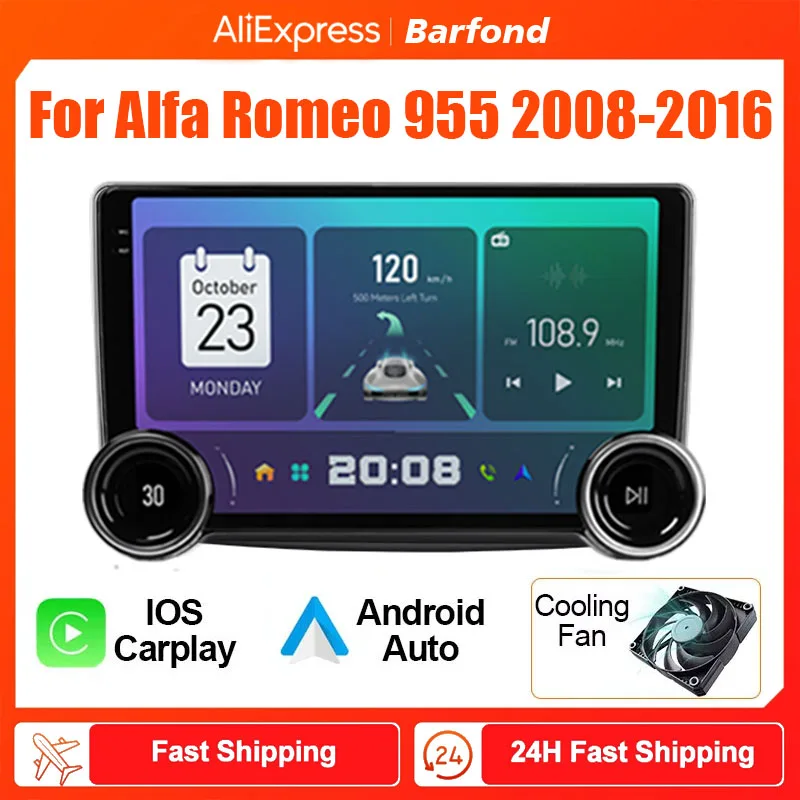 

Barfond For Alfa Romeo 955 2008 - 2016 Car Radio Multimedia Video Player Navigation stereo GPS Android 2din dvd