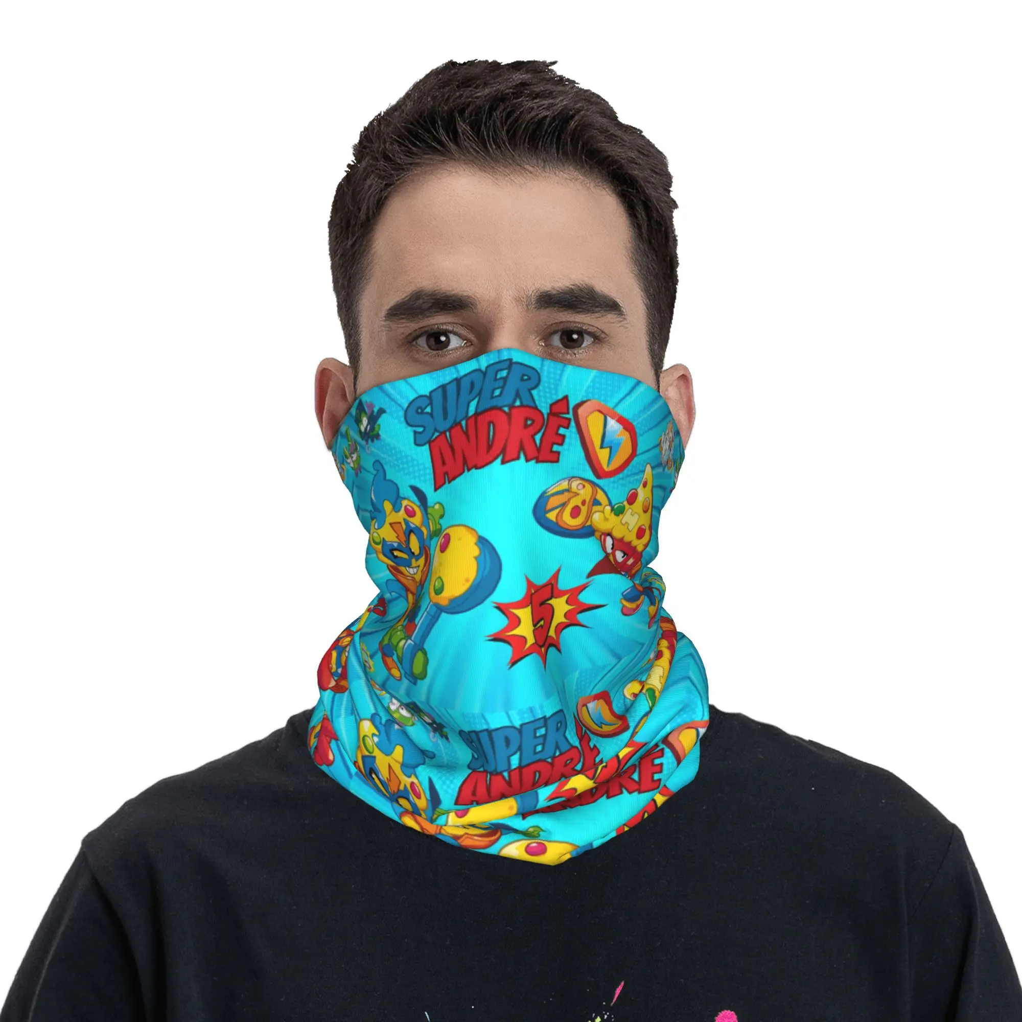 

Superthings Bandana Neck Cover Printed Magic Scarf Multi-use Face Mask Running For Men Women Adult Windproof