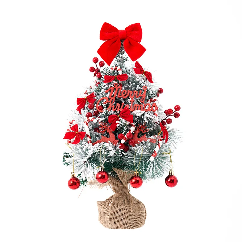 

Christmas decoration flocked Christmas tree set household desktop 45/60cm Christmas tree set ornament