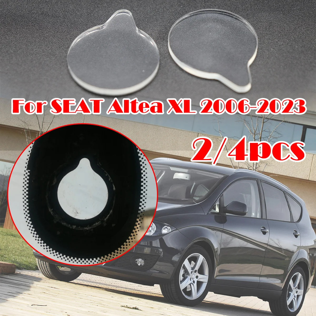 

2/4Pcs Car Rain Light Sensor Gel Pad For SEAT Altea XL 06-23 Adhesive Film Silicone Cushion Windscreen Chip Repair Kit Fix Tape