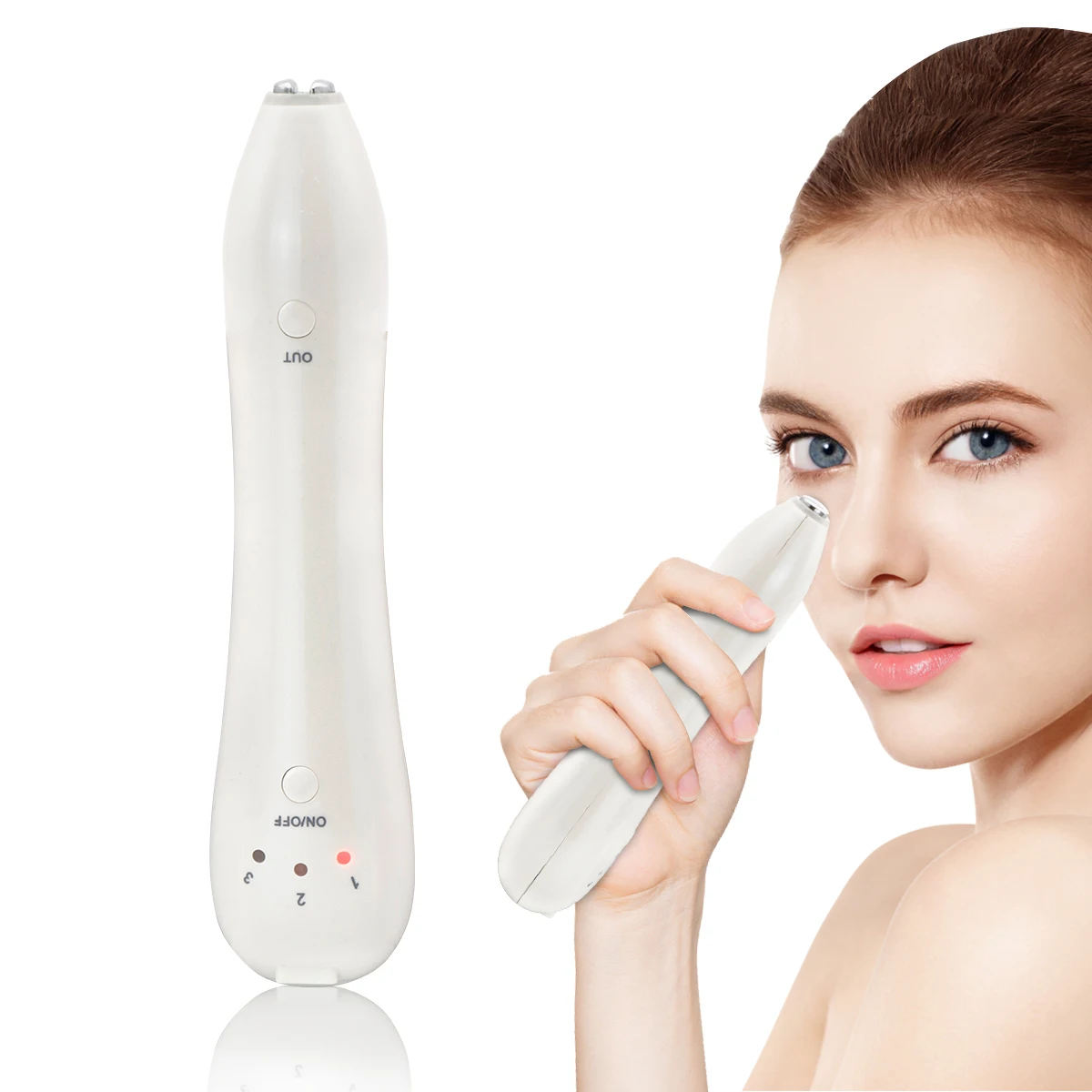 

Beauty Heat Eye Care Wrinkle Eraser Dark Circles Remove Machine Electric Eye lip Massager Pen