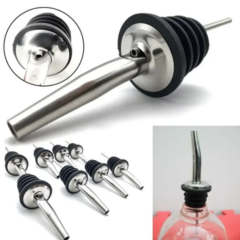 1/3/5pcs Stainless Steel Wine Pour Wine Bar Cocktail Shaker Fancy Shaker Mouth Wine Bottle Stopper Drain Bottle Stopper image 4