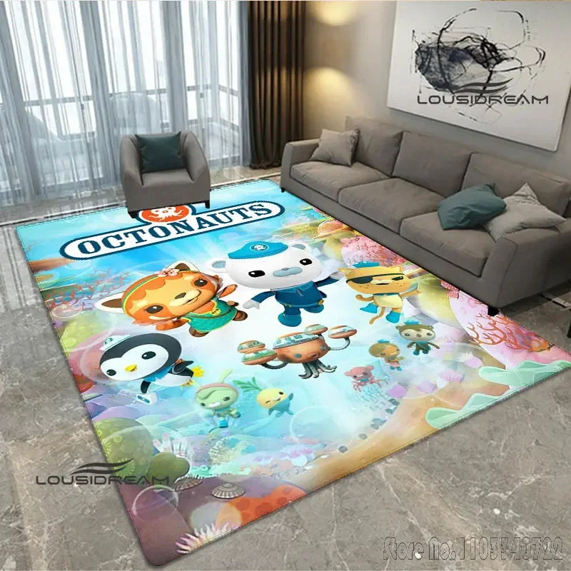 Os octonauts dos desenhos animados impresso tapete antiderrapante tapetes 80x120cm decoração para crianças tapete sala de estar quarto das crianças sofá