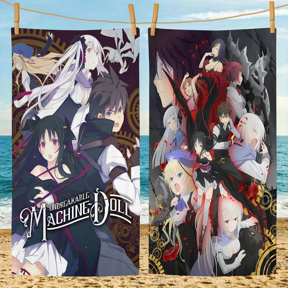 Unbreakable Machine-Doll Beach Towels Shower Towel Sauna Travel Spa Microfiber Quick Dry Gym Accessories Cute Room Decor