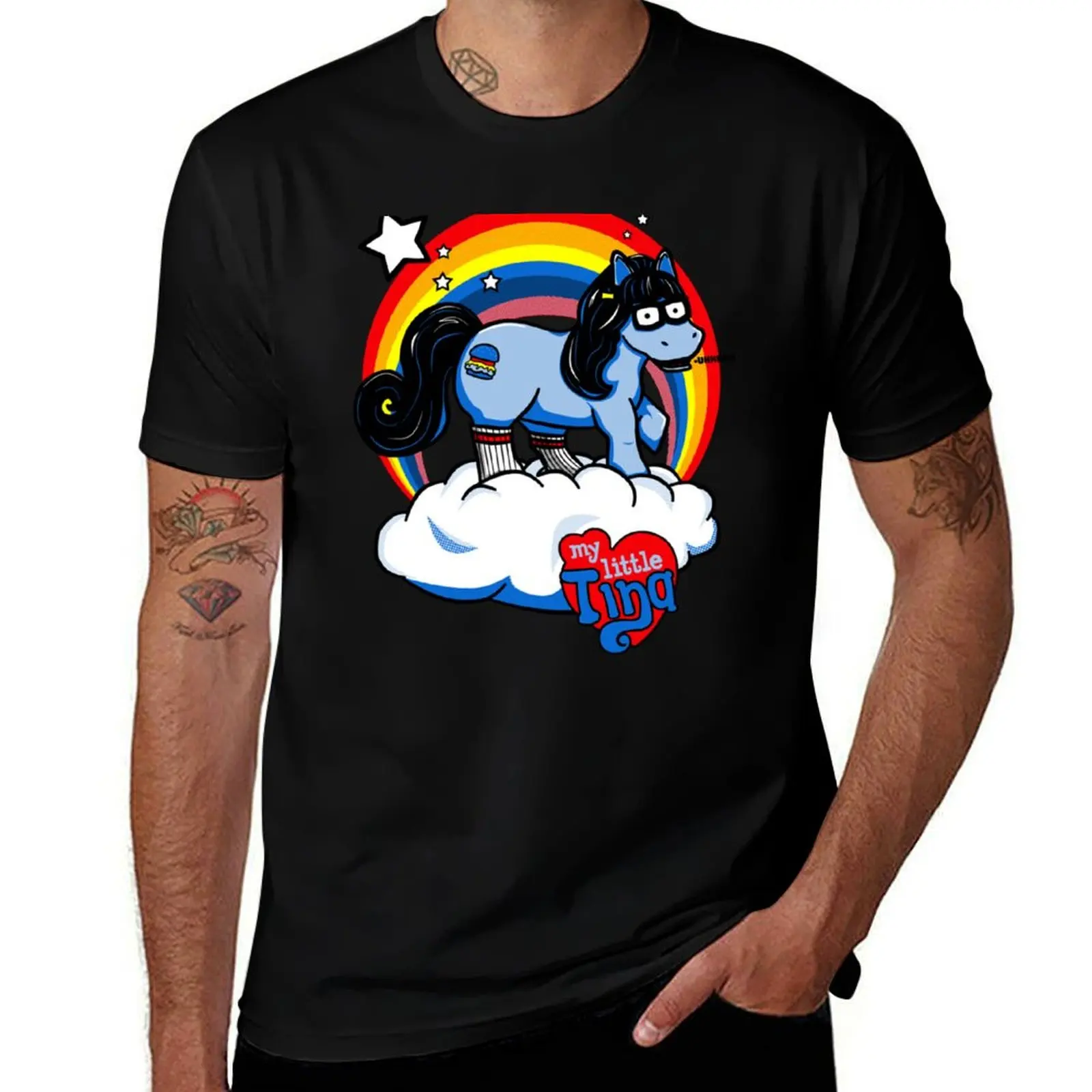 My Little Tina Fitted T-Shirt Classic Graphic Short Sleeve Top T-Shirt