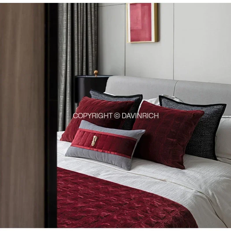 

Современная Минималистичная зернистая черная, серая текстура, роскошная льняная смешанная ткань, квадратная подушка, размеры 50x50 см