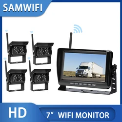 7inch WIFI Truck Monitor Display wireless 1camera/2camera reversing Camera screen for car monitor for auto Truck RV