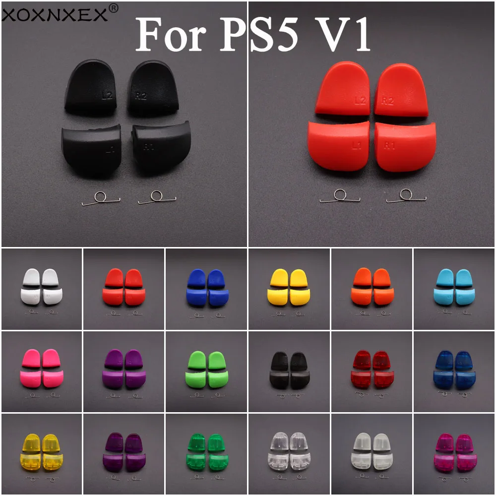 1 مجموعة ل PS5 V1.0 BDM-010 تحكم L1 R1 L2 R2 الزناد الكتف أزرار و الينابيع مجموعة استبدال الملحقات