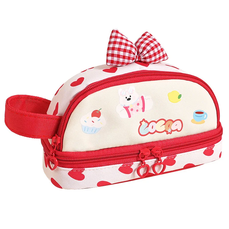 

Корейский модный пенал-органайзер для девочек, большой вместимости, для школы, для хранения канцелярских принадлежностей