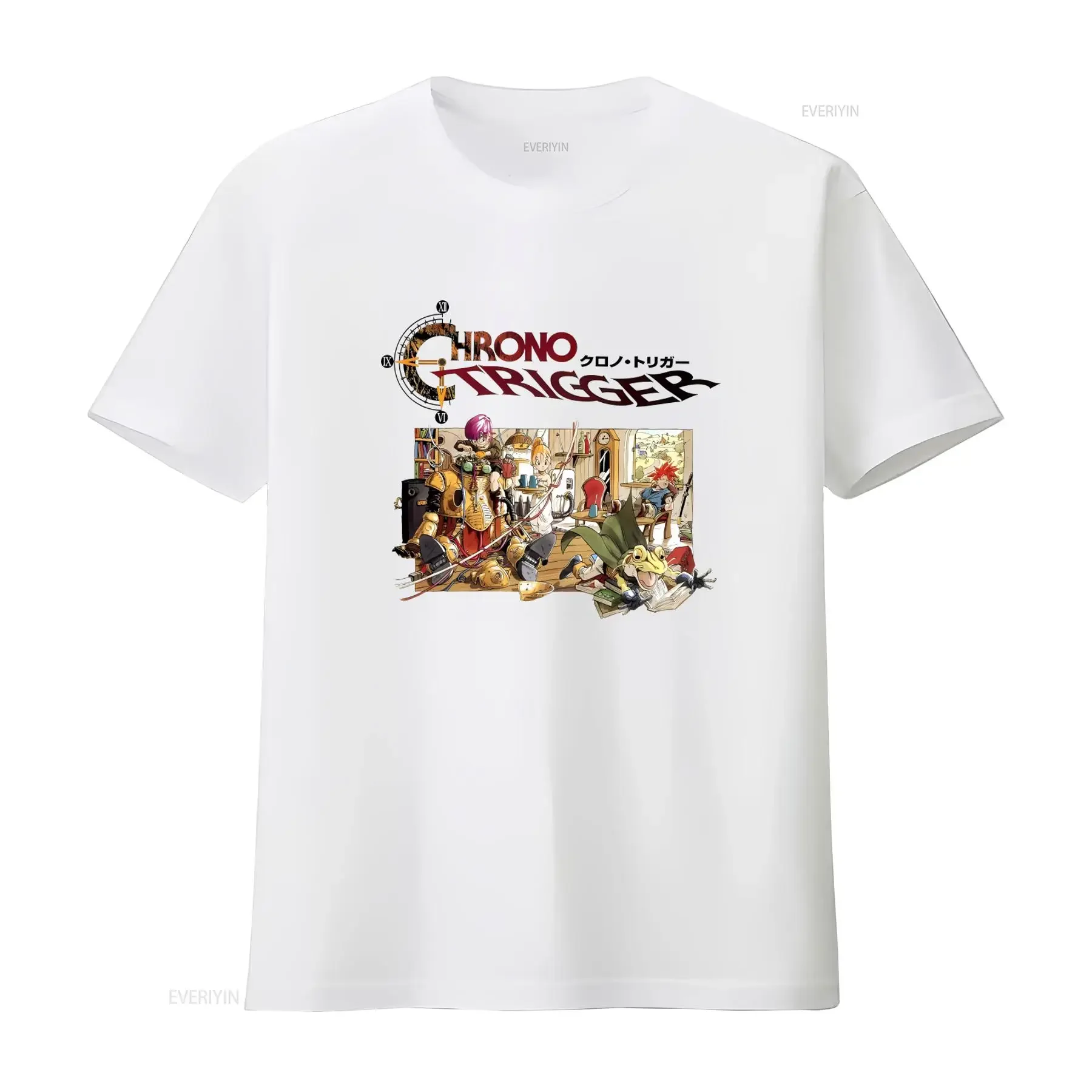 Chrono Trigger Video Game Logo T Shirt Sizes S 5XL Retro Gaming Design vintage Washed designer clothes homme