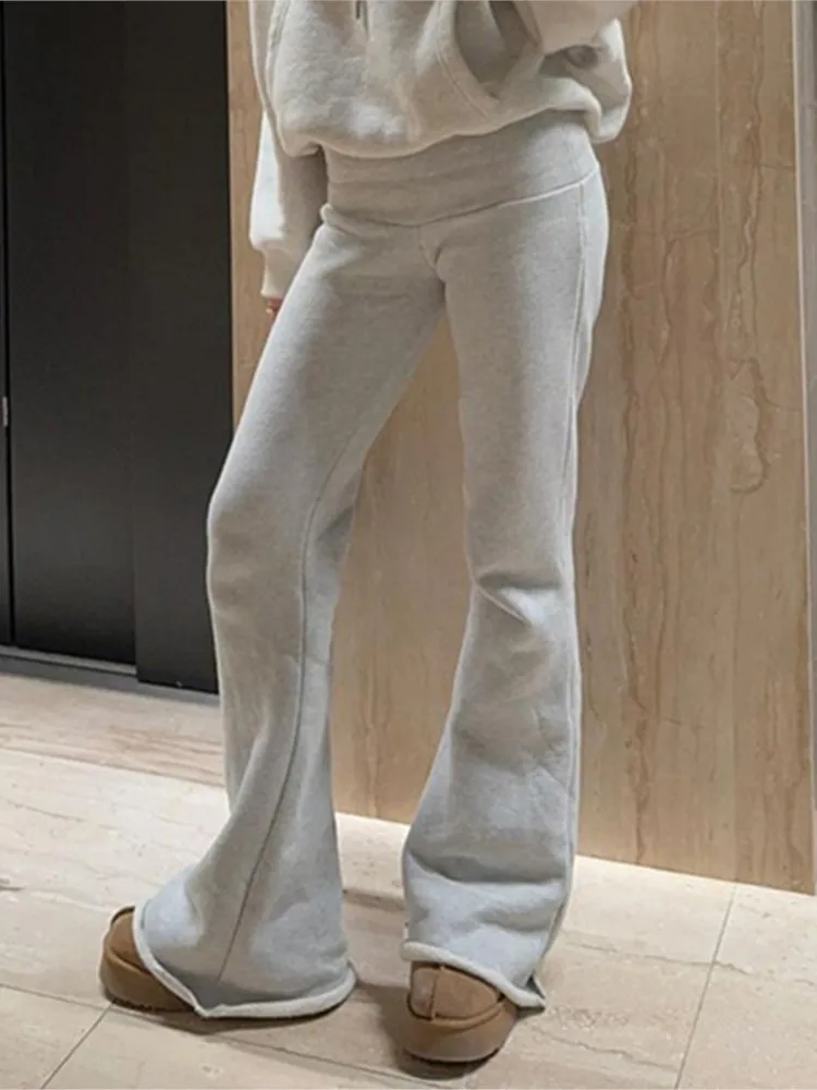 

2025 Pants Clothes For Woman Pantalones Flared Pant Simple Style Loose All-match Slim Fashion Casual Homewear Commuting Office