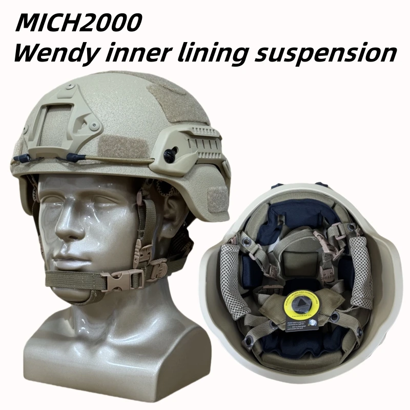 

Тактический противоударный шлем MICH2000 Wendy — усиленный стекловолокном — защитный шлем для тренировок на открытом воздухе и моделирования