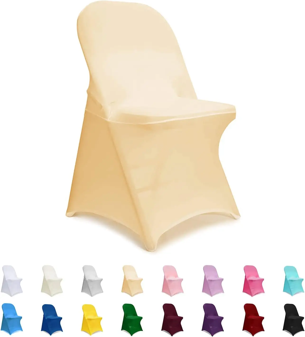 

Party Chair Covers, Spandex Folding Chair Covers 6 Pcs, Banquet Chair Slipcovers For Wedding, Holidays, Celebration, Hotel