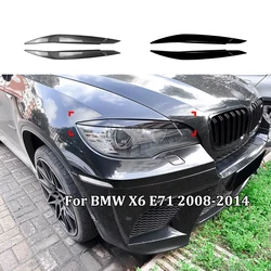 For BMW X6 E71 2008-2014 Car Headlight Eyebrow Eyelid Lamp Head Light Eyebrows Car Exterior Modification Accessories