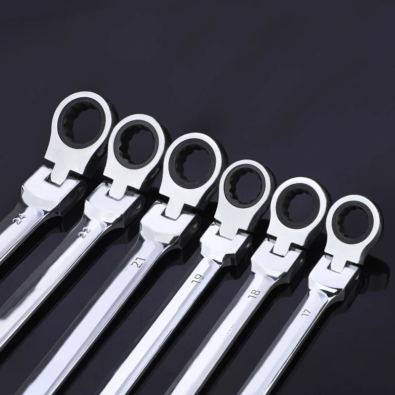 Hardware Tool Activity Board Mirror Opening Plum Blossom Ratchet Wrench Double Headed Quick Shaking Dual-purpose Wrench