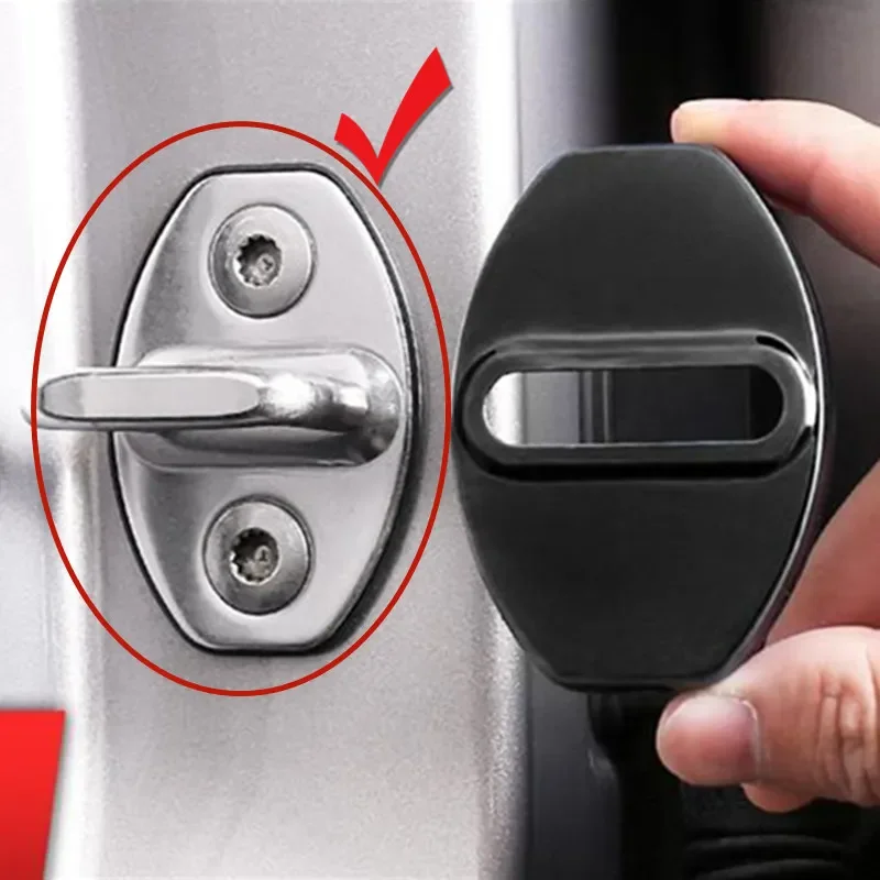 4pcs Car Door Lock Cover for Seat Ibiza Leon Cupra 6j 6f 6k2 fr 5f mk1 mk2 mk3 mk4 Sticker Accessory