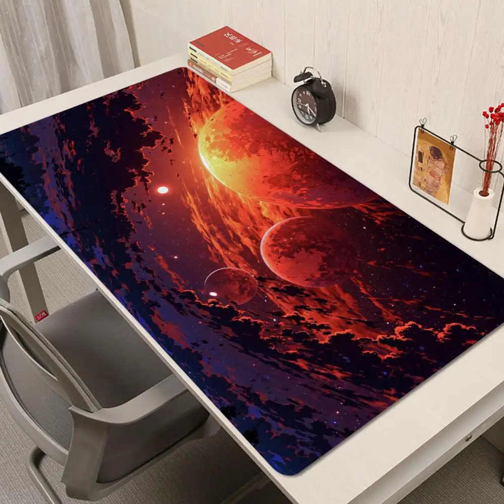 

Red Planets Mouse Pad Multi-Size non-slip Gaming mouse pad Gamer E-Sports Mouse Mat Game Mechanical Keyboard XXL Desk Mat