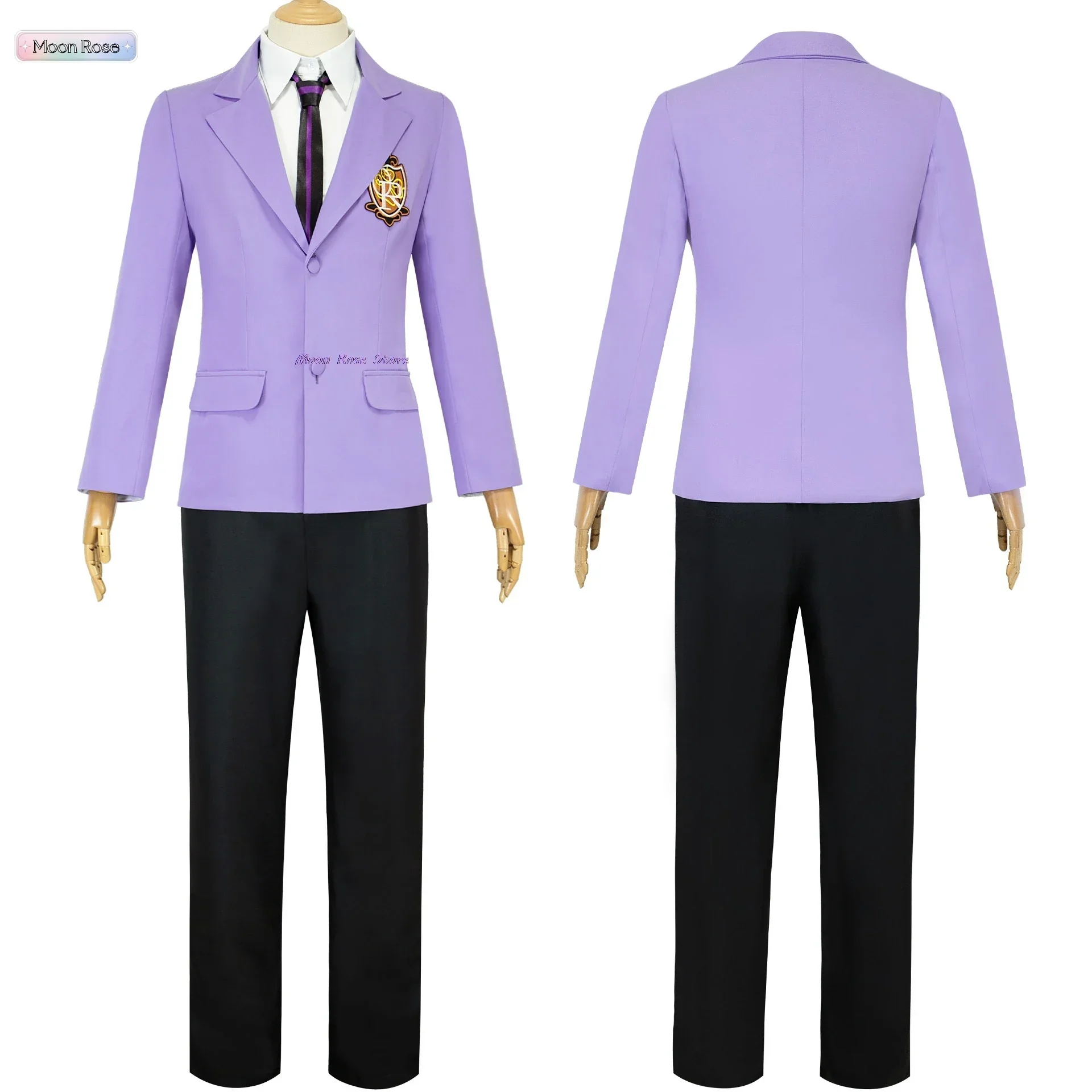 أزياء أنيمي فوجيوكا هاروهي التأثيرية أوران ليكيا هوتي نادي كوسبلاي زي الشكلير أزياء سولو ياماكي الزي الرسمي