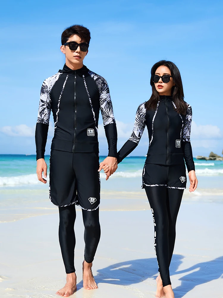 wet-suit-diving-suits-zipper-quick-dry-long-sleeve-swimming-surfing-outfit-couples-set-jellyfish-design-men-women-dive-gear
