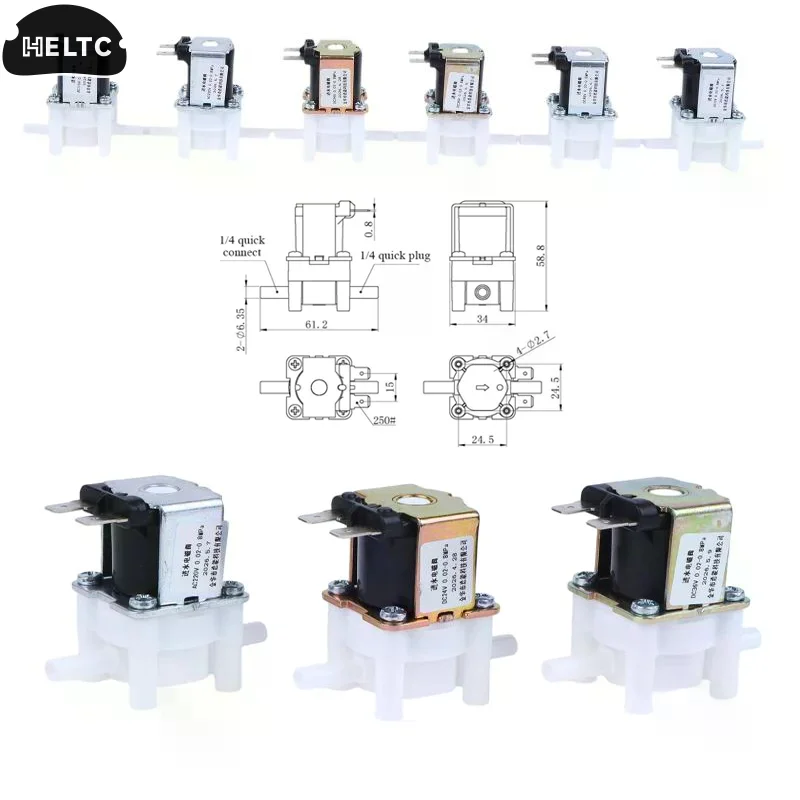 Electric Plastic Solenoid For Valve DC12V 24V 36V 48V AC110V 220V 1/4