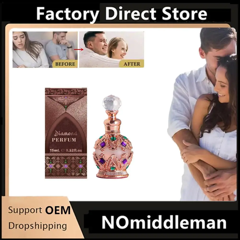 

15ml Pink Arab Perfumes Floral Scent Lasting Fragrance Pheromone Eau De Parfum Men Women High Quality Gift Balminess Deodorants