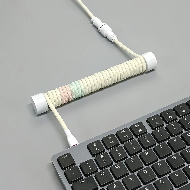 Coiled Teclado Proteção Rod, Reel Stick Organizer, 17,5 cm, 1Pc