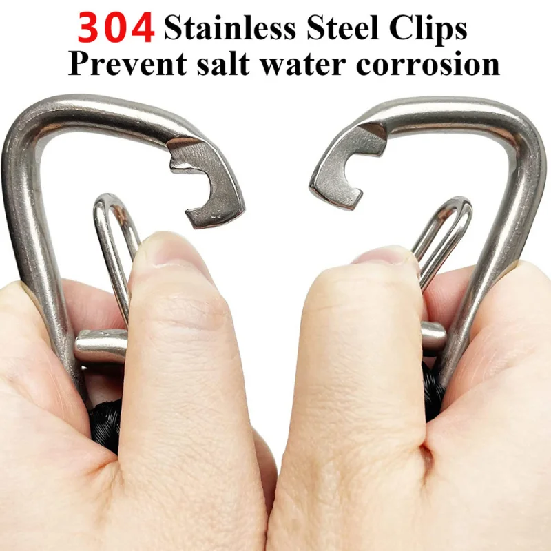 2/1PCS Botepon Boat Bungee Dock Lines with metal hook Boating Gifts for Men Boat Accessories,Pontoon Accessories Mooring Line