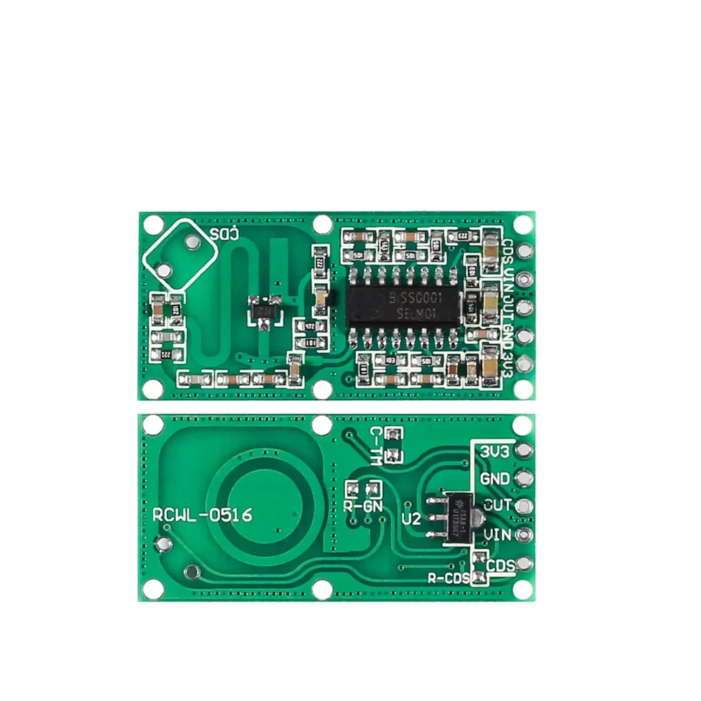 1/10pcs RCWL-0516 Micro Wave Radar Sensor Switch Board RCWL 0516 Microwave Human Body Induction Intelligent Module Output 3.3V