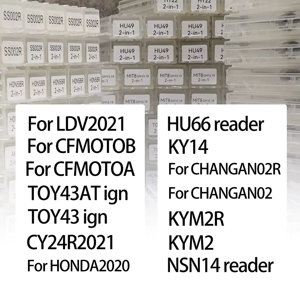 LISHI 2 IN 1 Tool For LDV2021 For CFMOTOB For CFMOTOA TOY43AT TOY43 CY24R2021 HU66 KY14 For CHANGAN02R KYM2R KYM2 NSN14
