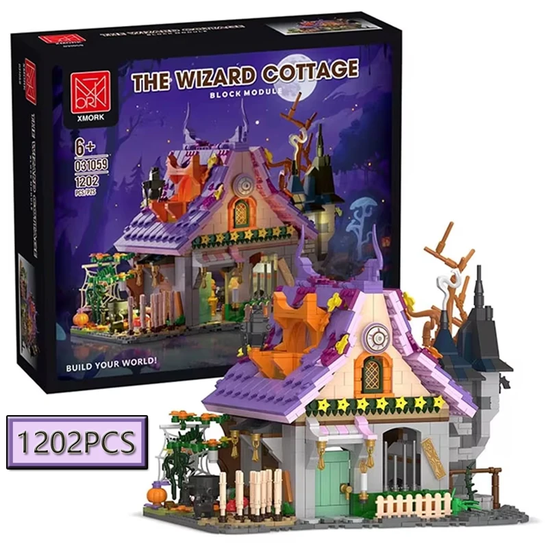 

1202PCS Halloween Magic House Building Blocks Set - DIY Puzzle Toys for Children Fun Atmosphere Full Kit Children's Toy Gift