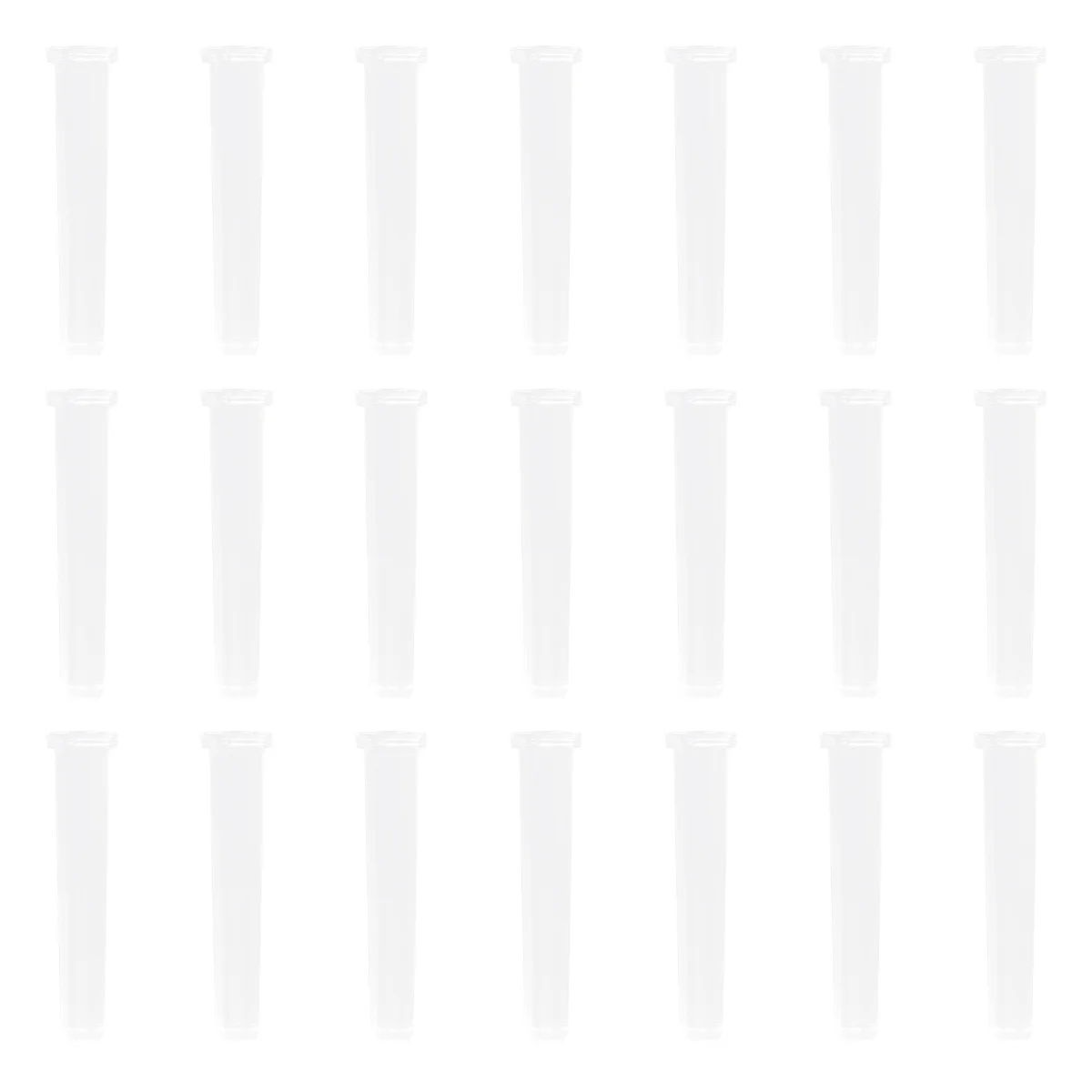 50 قطعة أنبوب حفظ الزهور من البلاستيك الشفاف حاوية تغذية المياه المقاومة للتسرب لنقل التخزين الطويل