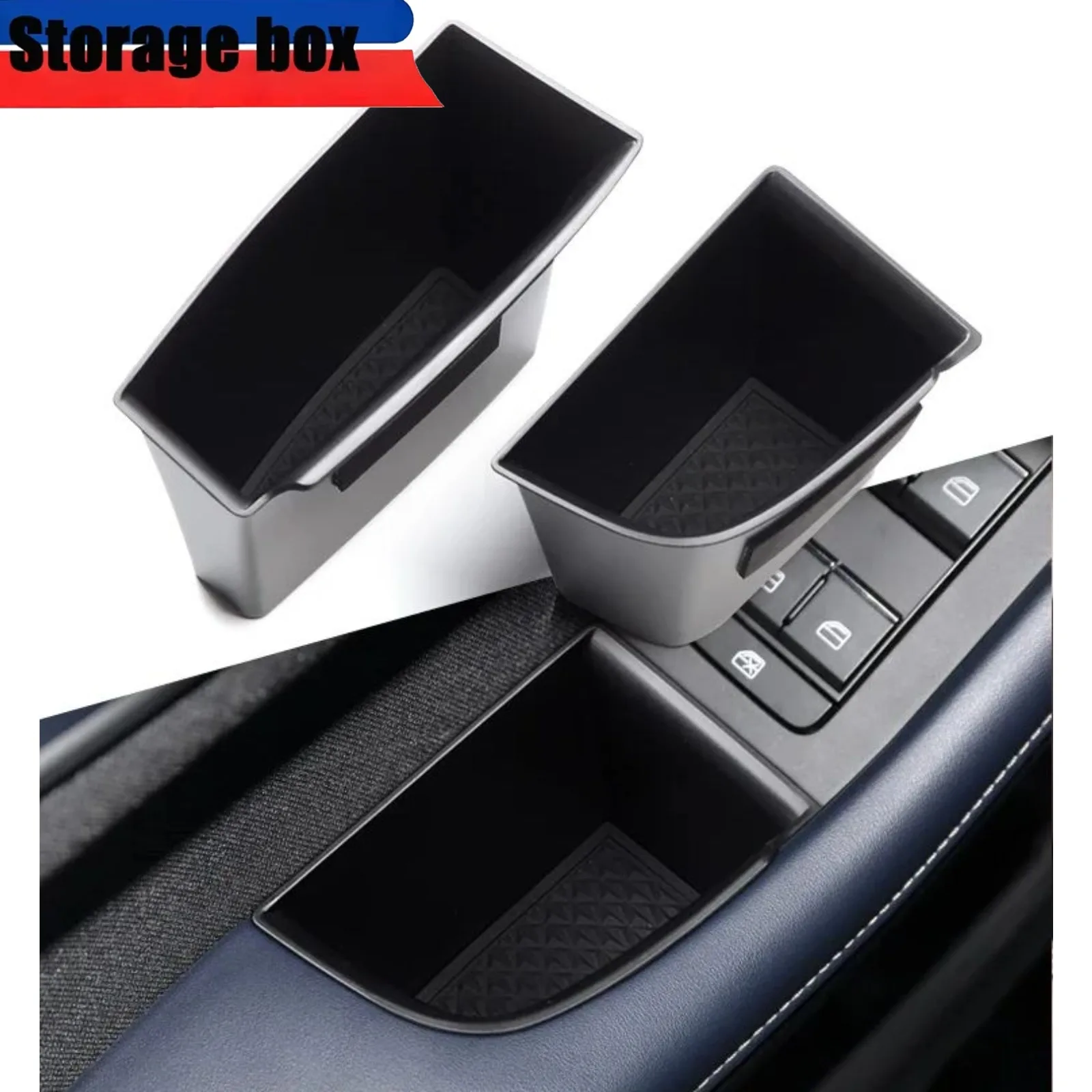Car Side Door Handle Storage Box Tray Organizers Accessories For Mazda 3 CX 30 2025 2024 2023 2022 2019 Left Rudder