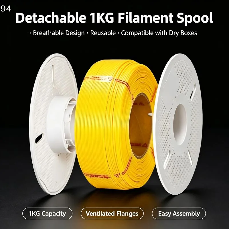 1Pcs Detachable Heat Resistant ABS Empty Filament Reel 3D Printers Reusable Spool For 1KG Refill Filament For Bambu Lab