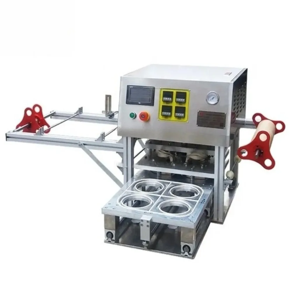 Hot Sale Automatic 4 Cups Sealing Machine,Bubble Tea Cup Sealing Machine,Yogurt Cup Sealing Machine