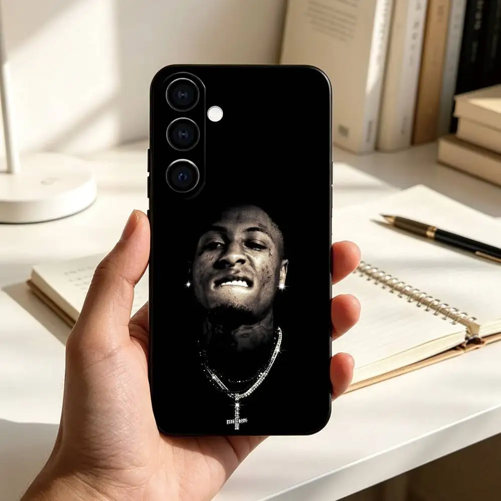 S-Stylish R-Rapper youngboy Phone Case Black Silicone Soft For Samsung Galaxy A73,A72,A71,A70,A53,A52,A51 Gift
