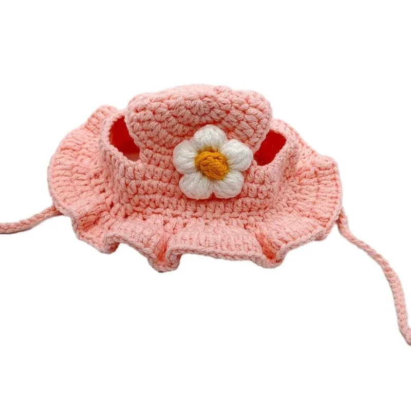 Hand-made Cat Hat Elastic Woven Cap for Pets