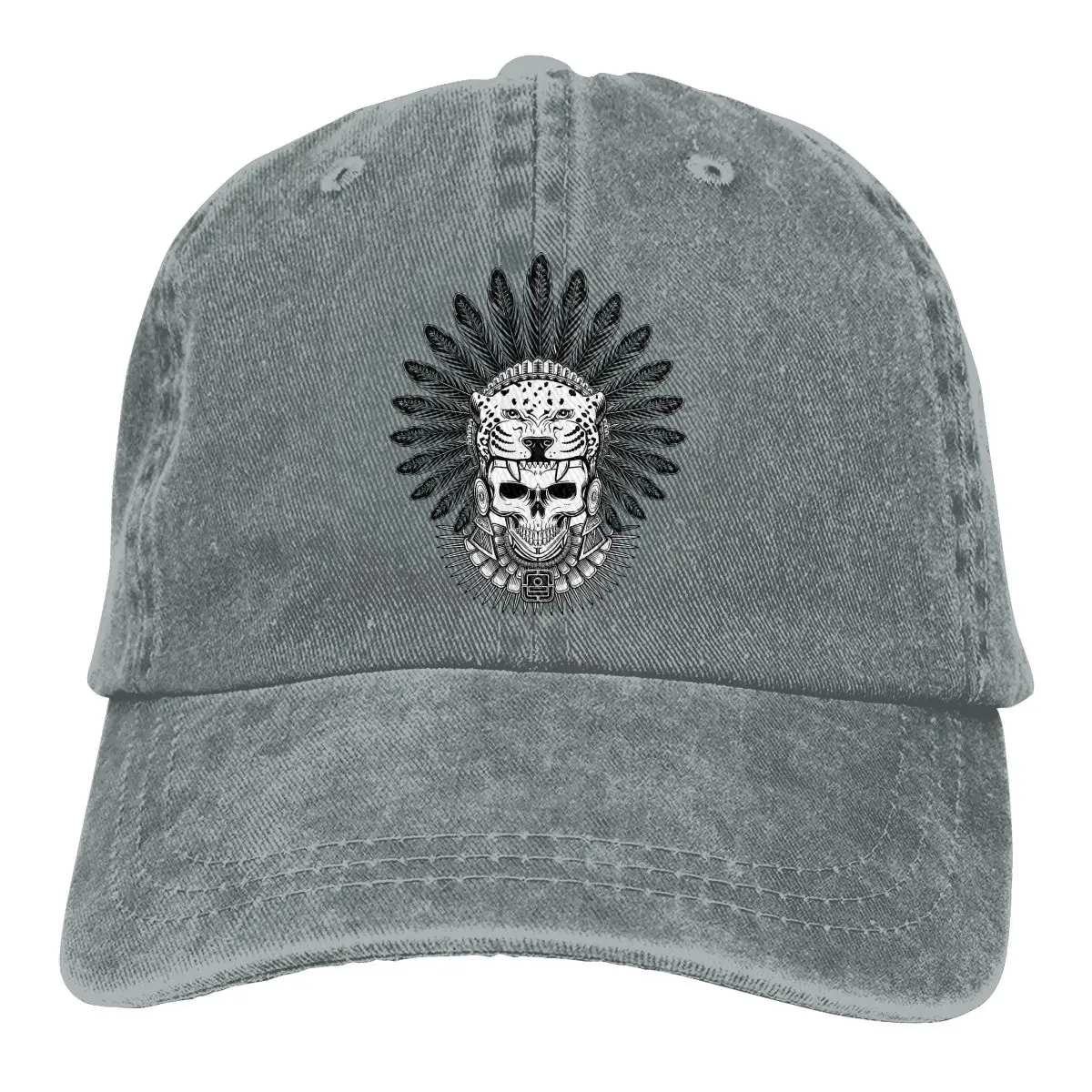 Aztec Jaguar Warrior Skull Baseball Cap Men Mexico Skull Sugar Caps colors Women Summer Snapback Caps