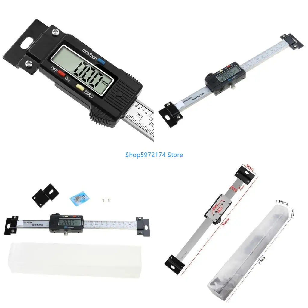 Y3NB Digital Vernier Caliper Steel Digital Caliper 0-150mm Caliper Gauge Measuring Tool with Large LCD Screen for Household