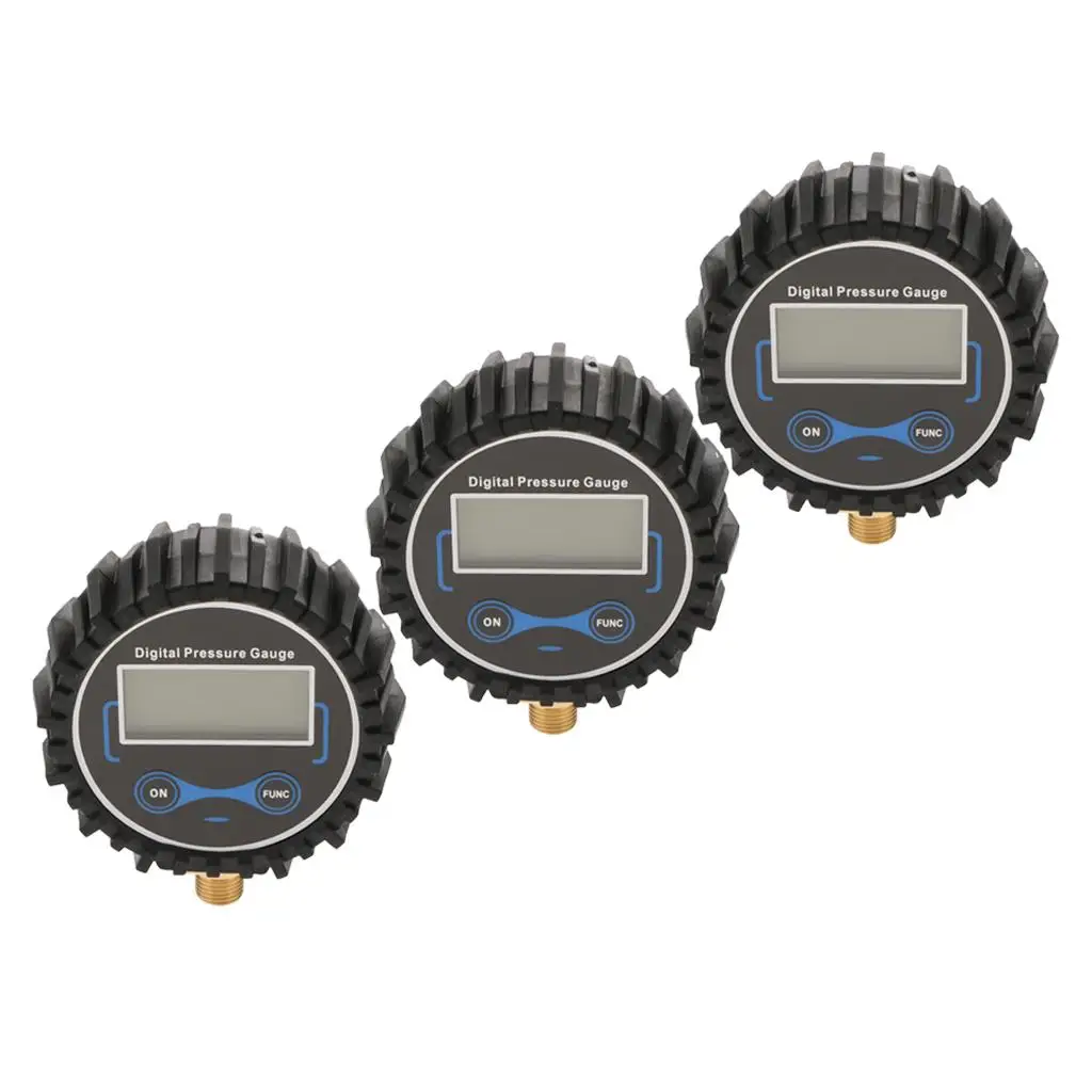 3 Pieces Digital Tire Pressure Air Inflator Tools Accessories 200 PSI