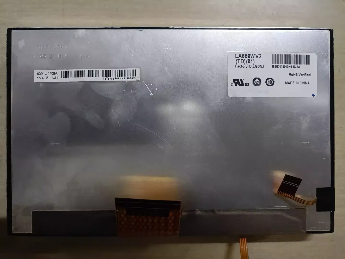 

8-inch LA080WV2-TD01 Lcd Screen Test normal before sending