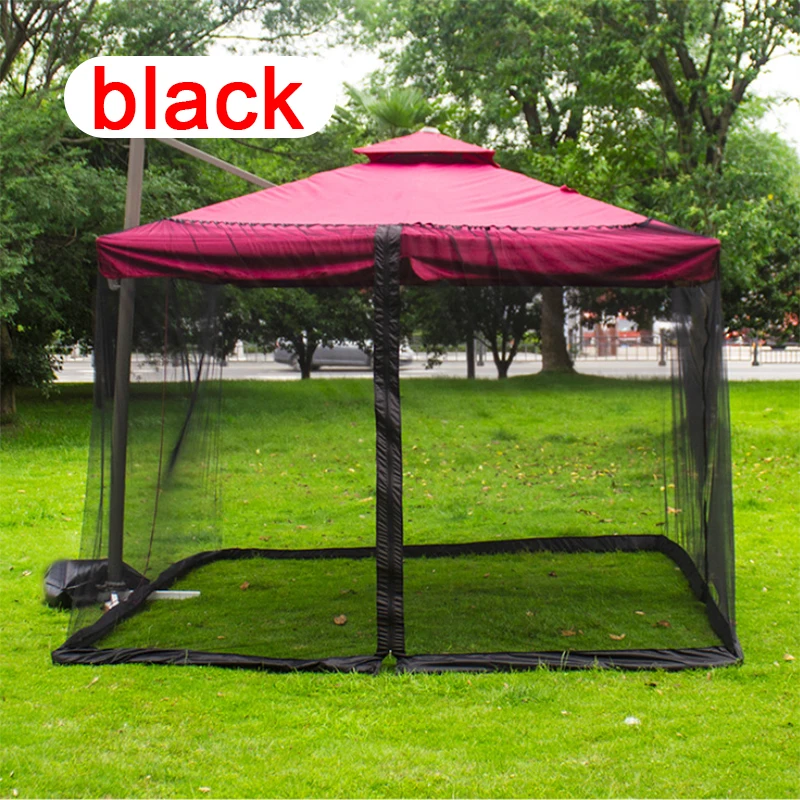 300x300x230cm Mosquito Net Home Bed Umbrella Roman Umbrella Mesh Netting Mosquito Insect Net Double-door Outdoor Umbrella Tent