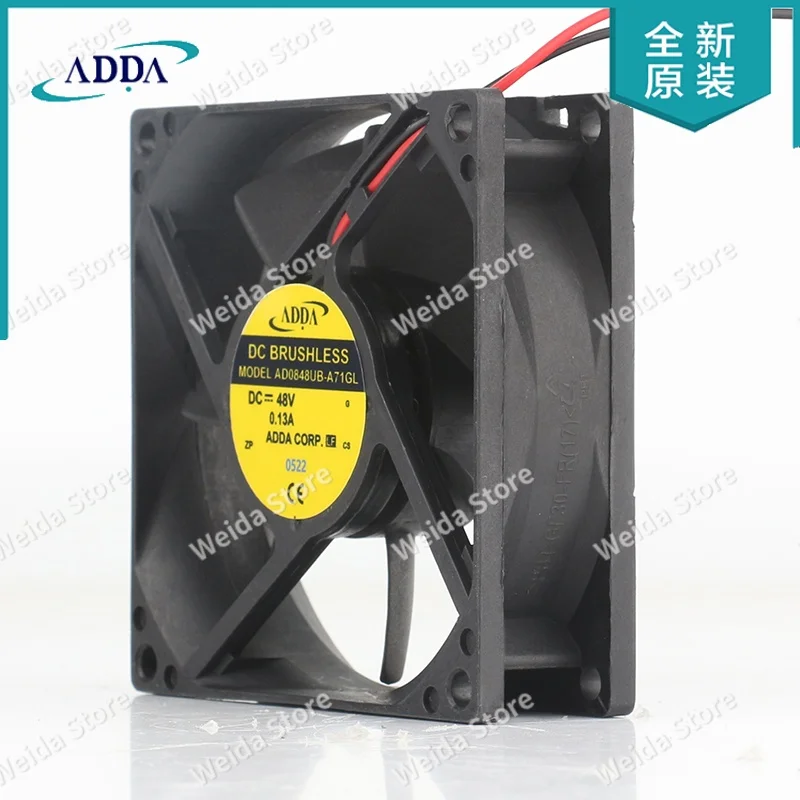 

ADDA AD0848UB-A71GL 5V 12V 24V DC 48V 0.13A AC EC 8025 80X80X25MM 8CM inverter Ultra-high speed elevator Accessories cooling fan