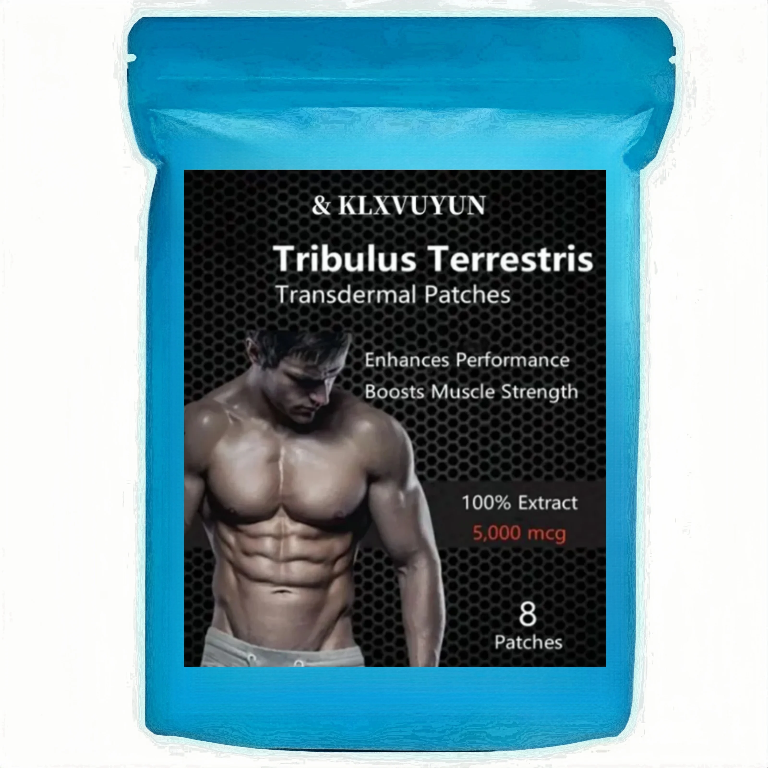 Tribulus Terrestris 5000mcg - Testosterone Booster Transdermal Patches. Patches Made In Usa. 8 Weeks Supply