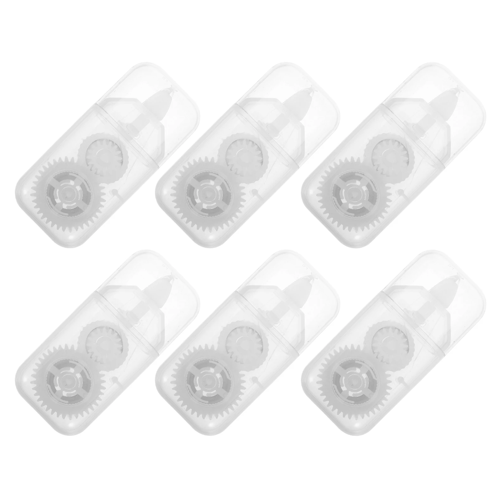 

6pcs Rainbow Correction Tapes Refillable Lasting Portable Stationery Students Study Tools Writing Corrector Practical